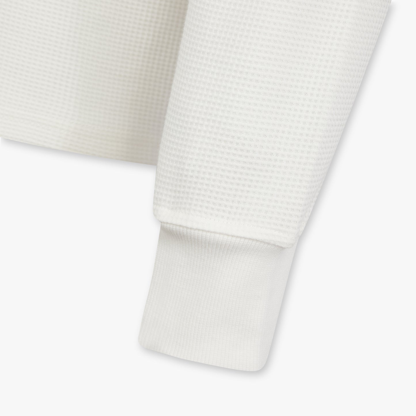 Waffle-Knit Long Sleeve Shirt