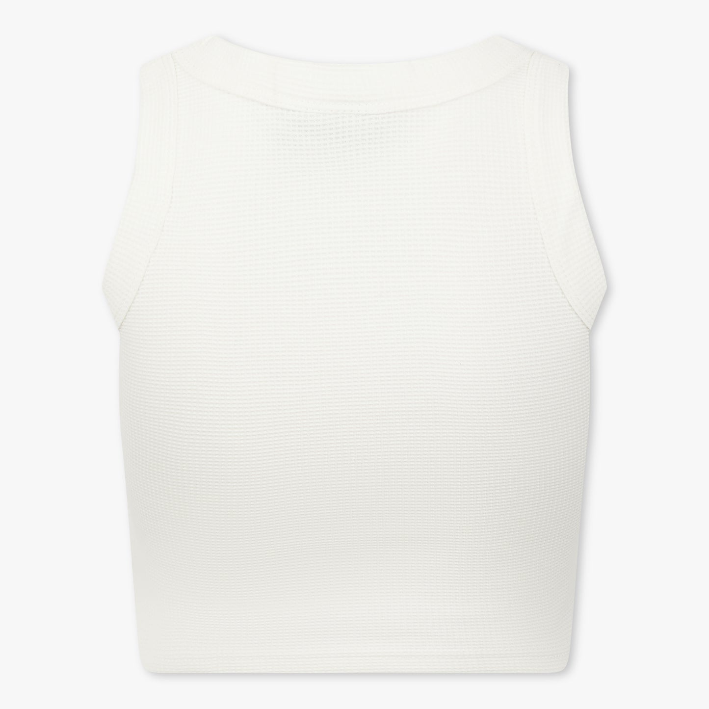 Cropped Waffle-Knit Vest