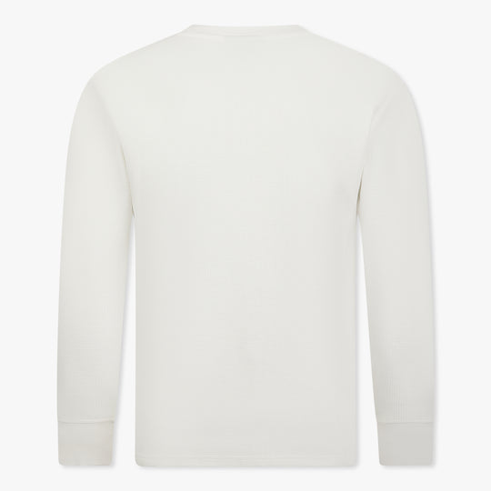 Waffle-Knit Long Sleeve Shirt