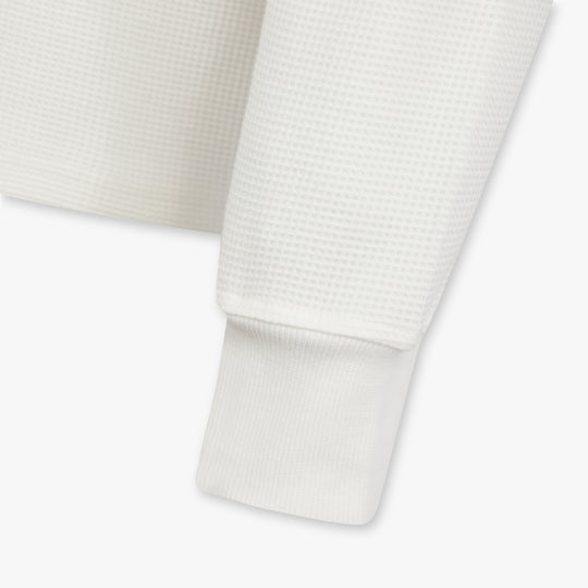 Waffle-Knit Long Sleeve Shirt