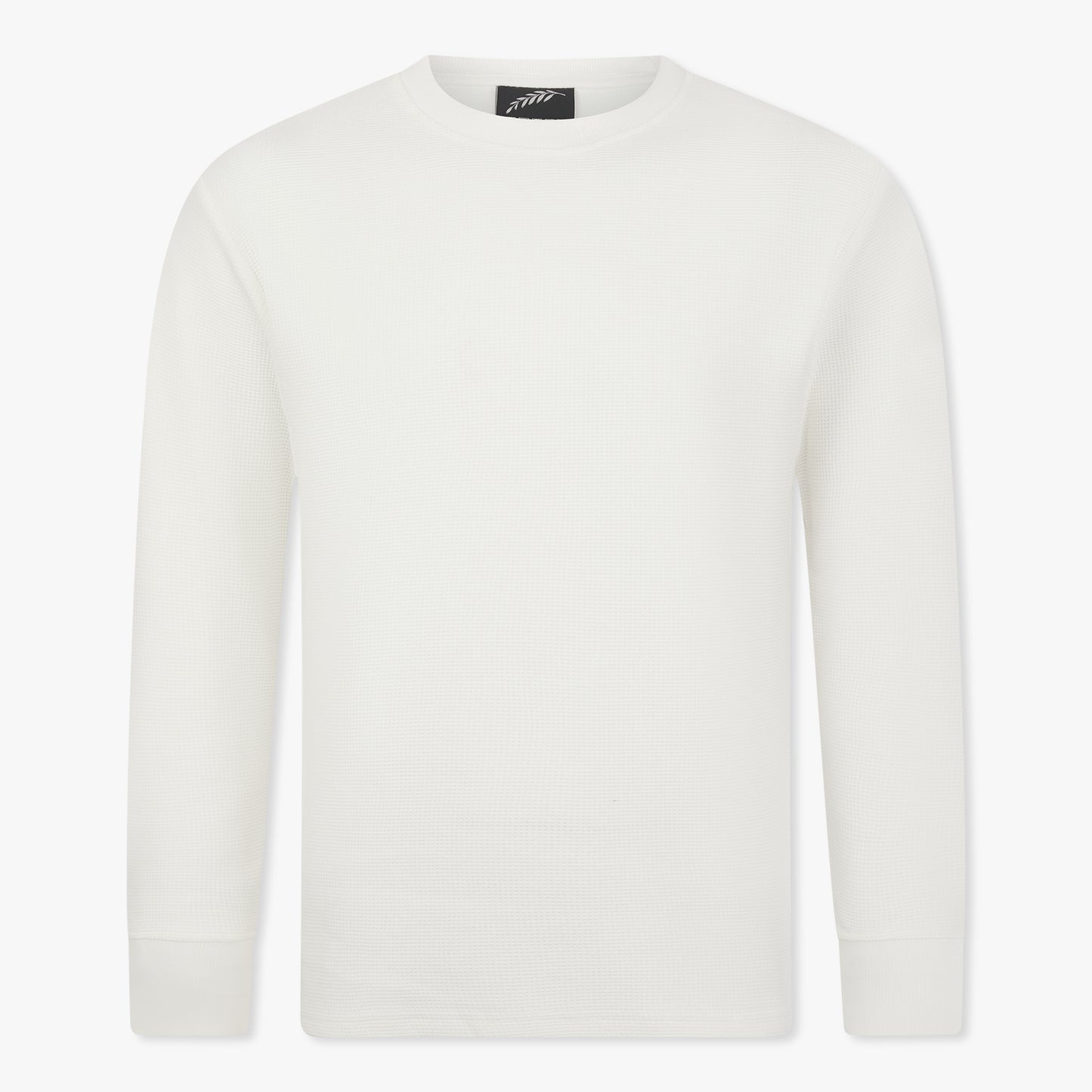 Waffle-Knit Long Sleeve Shirt