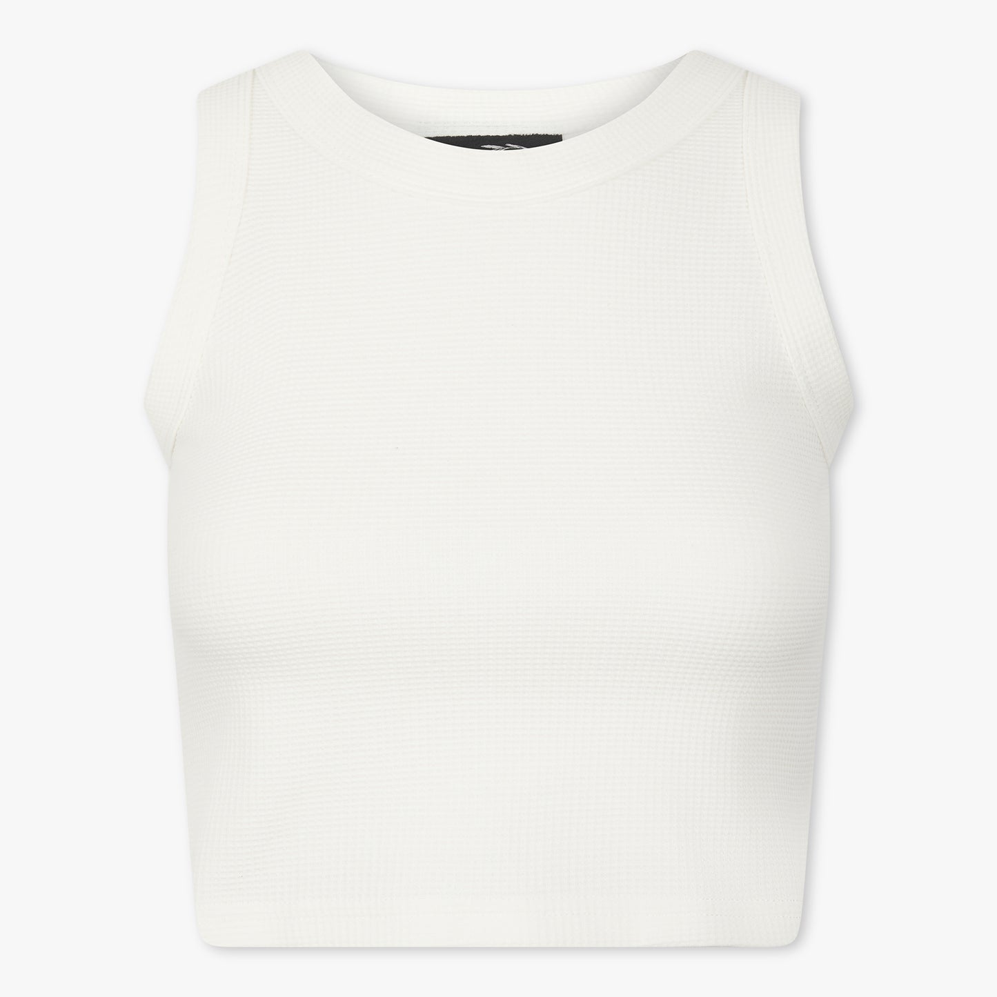 Cropped Waffle-Knit Vest